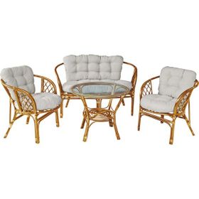 Hepsi Home Bahama Bambu Balkon Bahçe Oturma Grubu