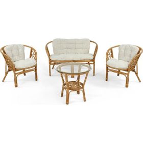 Hepsi Home Bahama Bambu Balkon Bahçe Oturma Grubu