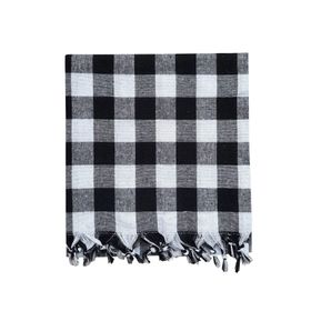Hepsine Rakip 150x150 cm Saçaklı Kareli Yer Sofra Bezi
