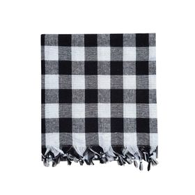 Hepsine Rakip 150x150 cm Saçaklı Kareli Yer Sofra Bezi