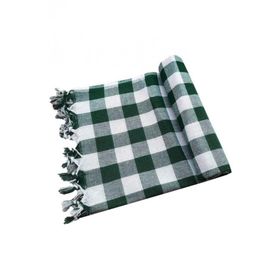 Hepsine Rakip 150x150 cm Saçaklı Kareli Yer Sofra Bezi