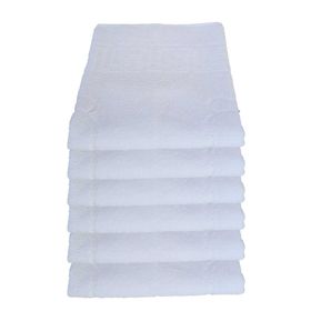 Hepsine Rakip 50x70 cm 6'lı Pamuklu Ayak İzli Banyo Paspas Ayak Havlusu