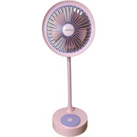 Hepu 9050B Mini Şarjlı Masaüstü Pembe Vantilatör