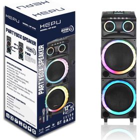 Hepu 930 2 Mikrofonlu Parti Bluetooth Hoparlör