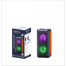 Hepu HP-932 Taşınabilir Işıklı Kablolu Mikrofonlu Bluetooth Hoparlör