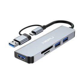 Hepu HP-B06 5in1 USB Type-C Girişli HUB Çoklayıcı Kart Okuyucu
