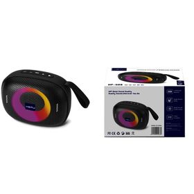 Hepu HP-S08 8 W Taşınabilir Kablosuz Siyah Bluetooth Hoparlör