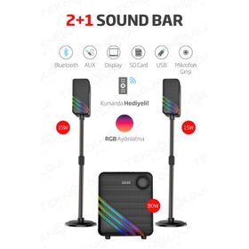 Hepu HP TV02 2+1 Bluetooth Sinema Sistemi