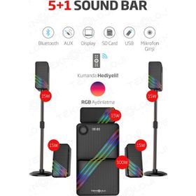 Hepu HP TV03 5+1 Surround Bluetooth Sinema Sistemi