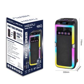 Hepu HP103 Siyah Büyük Boy Taşınabilir Şarjlı Bluetooth Parti Hoparlörü