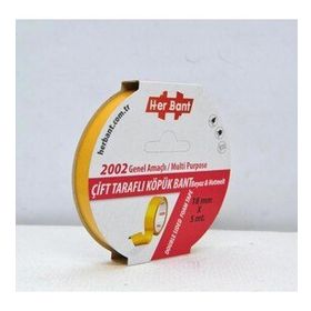Her Bant Çift Taraflı Köpük Bant Askılı 18x5 Mt