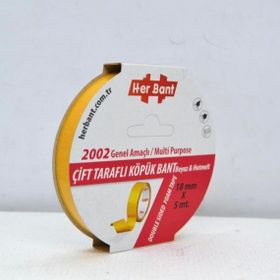 Her Bant Çift Taraflı Köpük Bant Askılı 18x5 Mt