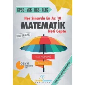 Her Sınavda En Az 10 Matematik Neti Cepte Konu Anlatımlı - Yaşar Karadağ Rıdvan Işık