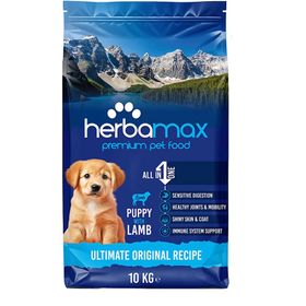 Herba Max 10 kg Premium Puppy Kuzu Etli ve Pirinçli Yavru Köpek Maması