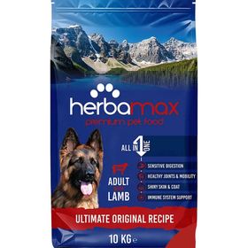 Herba Max 10 kg Sindirim Destekleyici Kuzu Etli Yetişkin Köpek Maması
