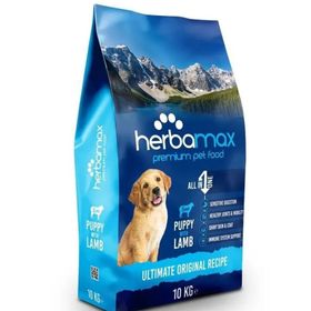 Herba Max 10 kg Yüksek Hayvansal Protein Sayesinde Gelişim Destekleyici Kuzu Etli Yavru Köpek Maması