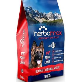 Herba Max Kuzu Etli ve Pirinçli Kuru 10 kg Yetişkin Köpek Mama