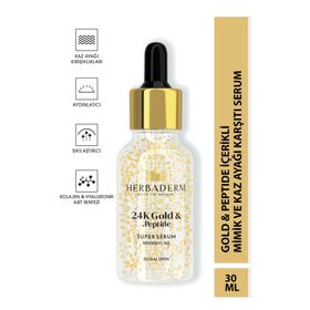 Herbaderm 24K Gold Kaz Ayağı 30 ml Super Serum