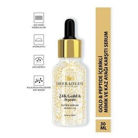 Herbaderm 24K Gold Kaz Ayağı 30 ml Super Serum