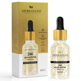 Herbaderm 30 ml Super Serum 24K Gold & Peptide Yüz Serumu