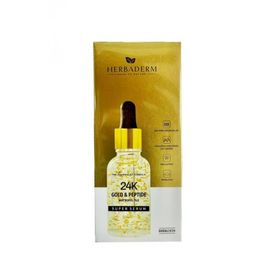 Herbaderm 30 ml Super Serum 24K Gold & Peptide Yüz Serumu