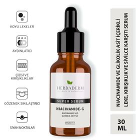 Herbaderm 30 ml Süperserum Nıacınamıde-g Besin Desteği