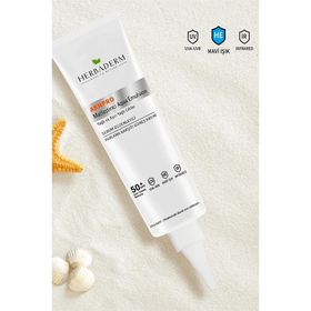 Herbaderm 40 ml Spf50+ Orta Ton AknPro Yağlı Ciltler İçin Sivilce ve Güneş Kremi