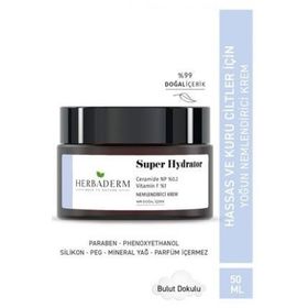 Herbaderm 50 ml Super Hydrator Cilt Bariyerini Güçlendirici ve Onarıcı Yoğun Nemlendirici Krem