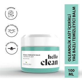 Herbaderm Hello Clean Gözenek Karşıtı Yağ Bazlı Oleanolik Asit 100 ml Temizleyici Balm