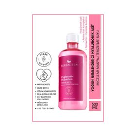 Herbaderm Hyaluronic Hydration Micellar 500 ml Makyaj Temizleme Suyu