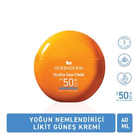 Herbaderm Hydra Sun Fluid 50+SPF Yoğun Nemlendirici Likit 40 ml Güneş Koruyucu Krem