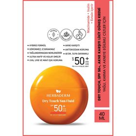 Herbaderm Likit SPF50+ Akne Karşıtı 40 ml Güneş Kremi