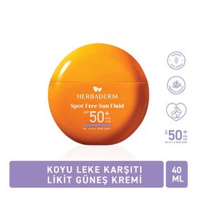 Herbaderm Spot Free Sun Fluid 50+SPF Mat Bitişli Likit 40 ml Güneş Koruyucu Krem