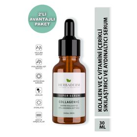 Herbaderm Süper Serum Collagen C 2x30 ml Vitamin