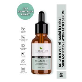 Herbaderm Süper Serum Collagen C 2x30 ml Vitamin