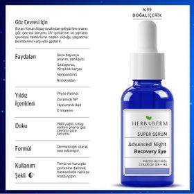 Herbaderm Super Serum Gece Boyunca Yoğun Onarıcı 20 ml Göz Serumu