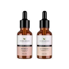 Herbaderm Super Serum Retinol'E 30 ml ve Saf Vıtamın C 30 ml Serum