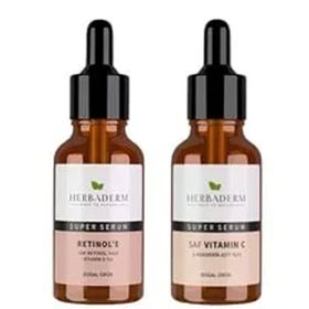 Herbaderm Super Serum Retinol'E 30 ml ve Saf Vıtamın C 30 ml Serum