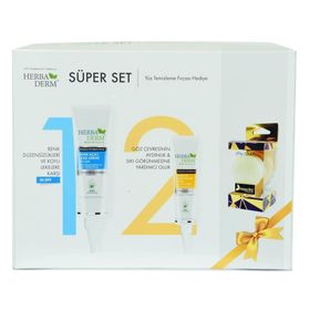 Herbaderm Süper Set Renk Açıcı Leke Kremi 55 ml ve 15 ml Göz Altı Kremi