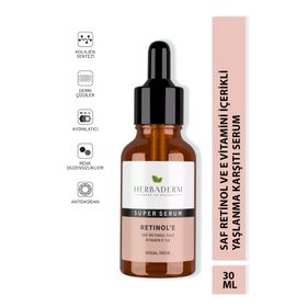 Herbaderm Süperserum Saf Retınol + 30 ml Vıtamin-e Besin Desteği