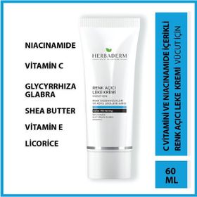 Herbaderm Vücut Için 60 ml Renk Açıcı Leke Kremi