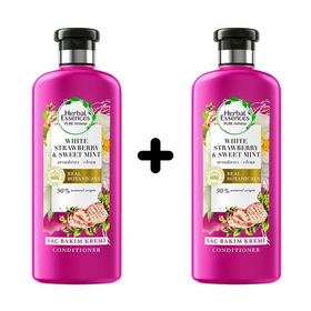 Herbal Essences Beyaz Çilek ve Tatlı Nane Arındırıcı 2x360 ml Saç Bakım Kremi