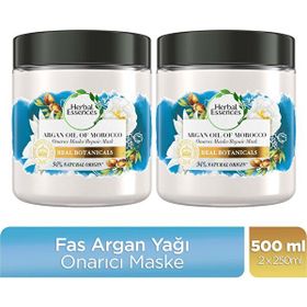 Herbal Essences Fas Argan Yağı Onarıcı 2x250 ml Saç Maskesi