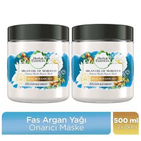 Herbal Essences Fas Argan Yağı Onarıcı 2x250 ml Saç Maskesi