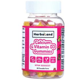 Herbaland Calcium Vitamin D3 60 Çiğnenebilir Tablet