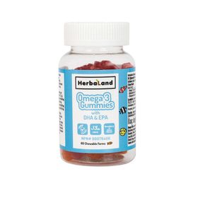 Herbaland Kids Omega 3 With DHA ve EPA Çiğnenebilir Form 60 Adet Takviye Edici Gıda
