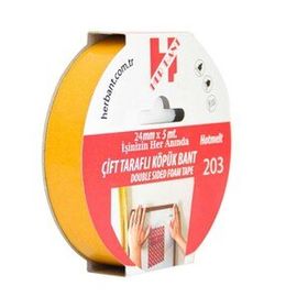Herbant 24 mm x 5 mt Çift Taraflı Köpük Bant