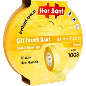Herbant 24 mm x 5 mt Çift Taraflı Köpük Bant