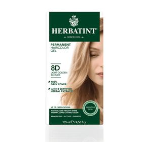 Herbatint 8D Light Golden Blonde 150 ml Açık Altın Sarısı Saç Boyası
