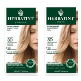 Herbatint 8D Light Golden Blonde Açık Altın Sarısı 2x150 ml Saç Boyası
